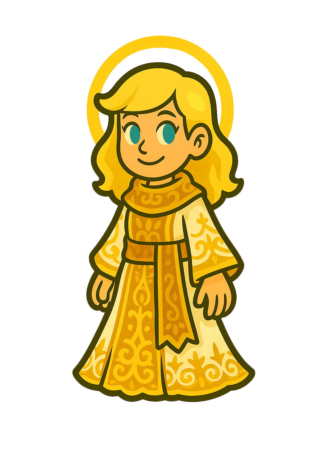 Sometimes she goes to church