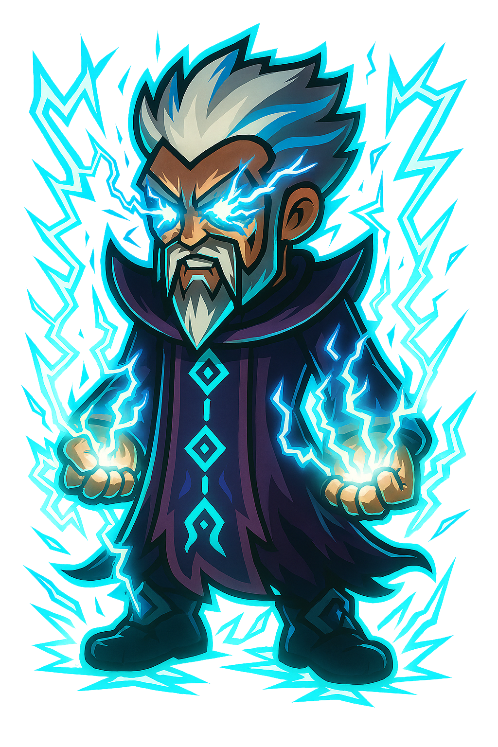 HE CASTS LIGHTNING DUDE