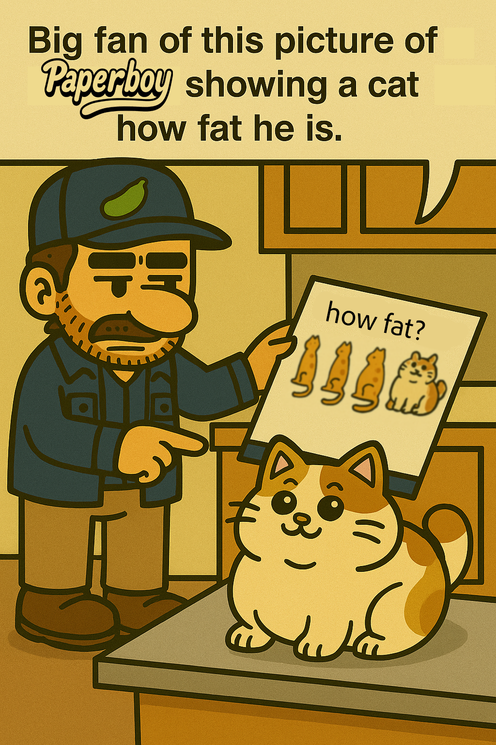 Paperboy Fat Cat