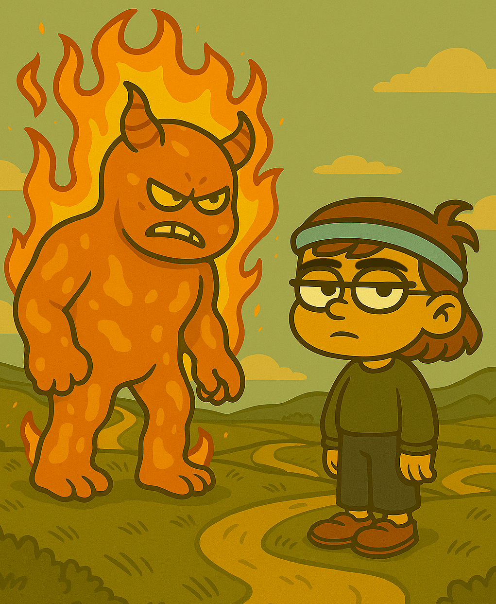 Ehhh, sometimes she has to fuck up some rock flame demons though.