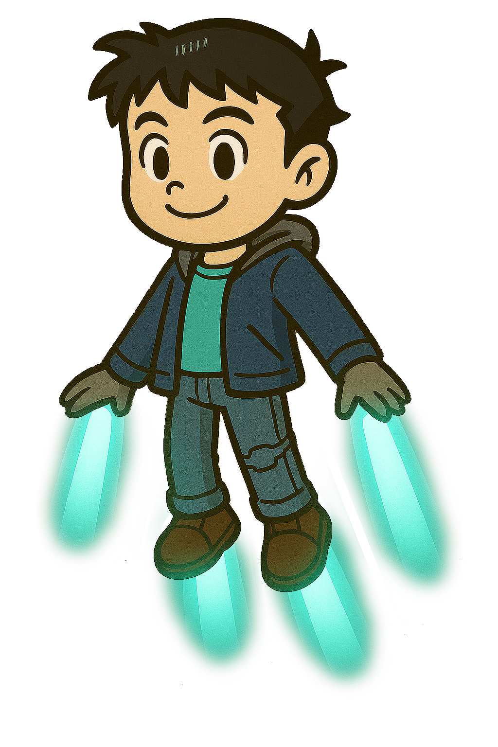 Lucas just likes to float around sometimes