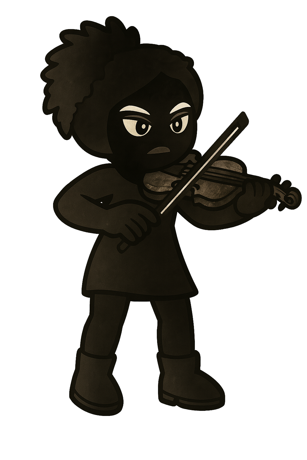 she enjoys the violin