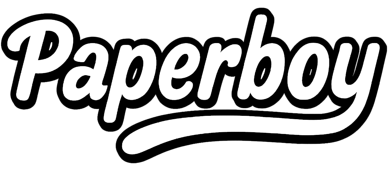 Paperboy Black & White Logo