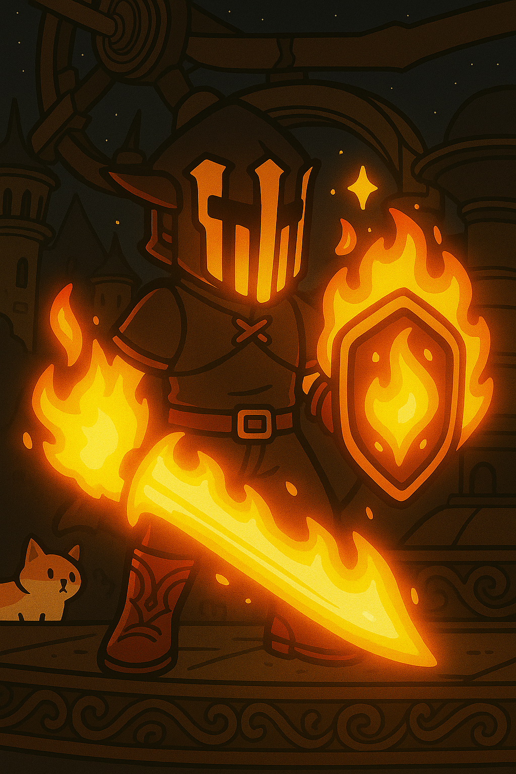 roen can already manipulate flames