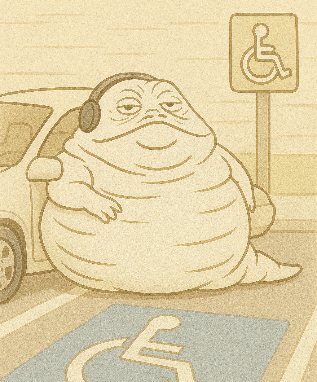 He parks where he wants.